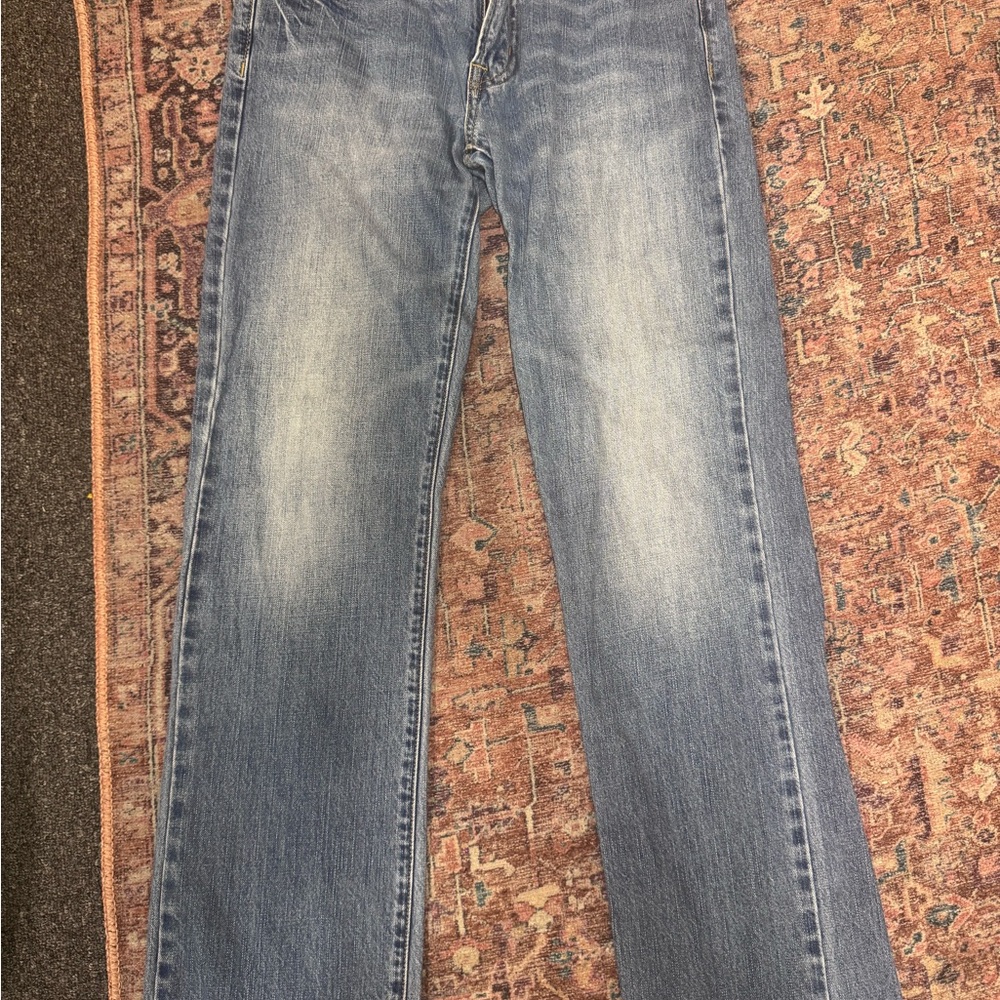 THREE Pair of American Eagle Men's Blue Jeans Sizes: 29/32 (2) 31/32 (1)
